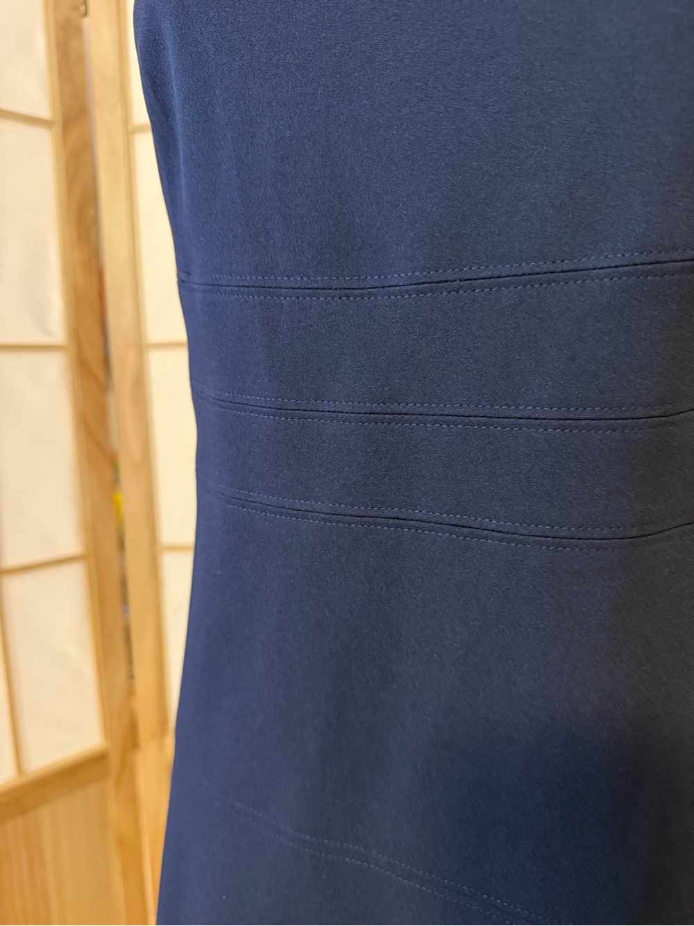 Tommy Hilfiger Navy Square-Neck Sleeveless Dress - Picture 3 of 5